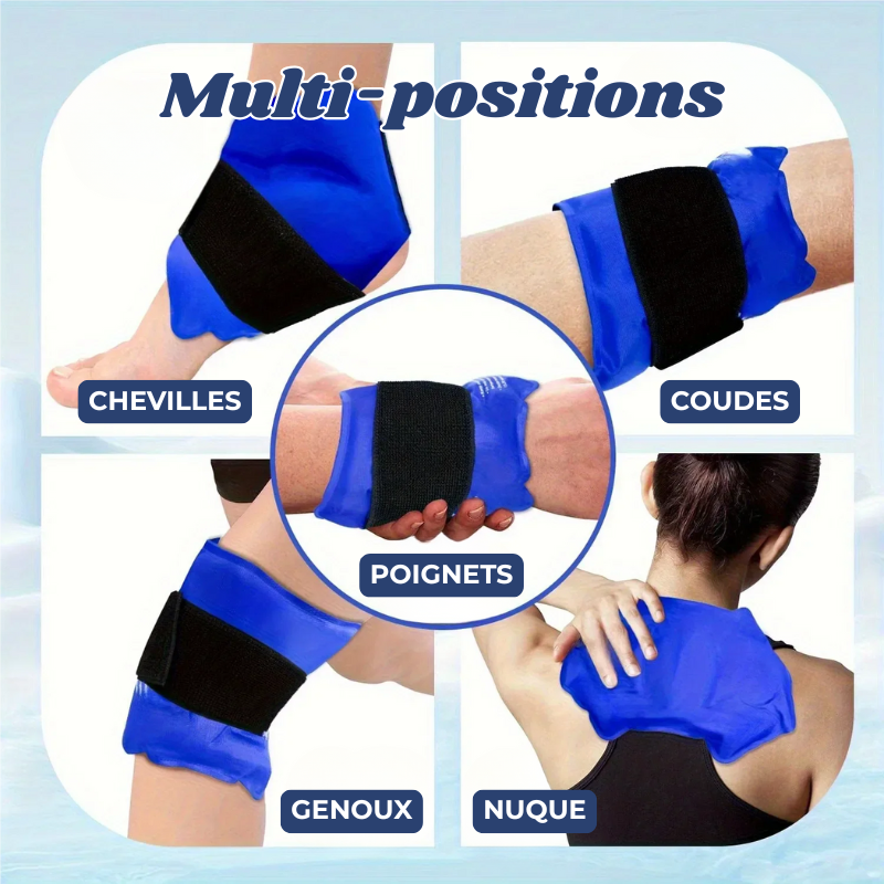 Attelle Gel Chaud/Froid à scratch - Soulagement Douleur