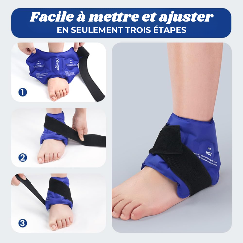 Attelle Gel Chaud/Froid à scratch - Soulagement Douleur