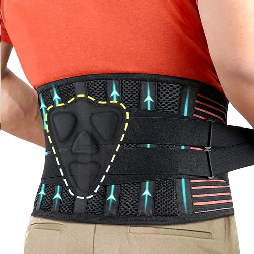 Attelle Lombaire à Compression Réglable et Baleines Métalliques