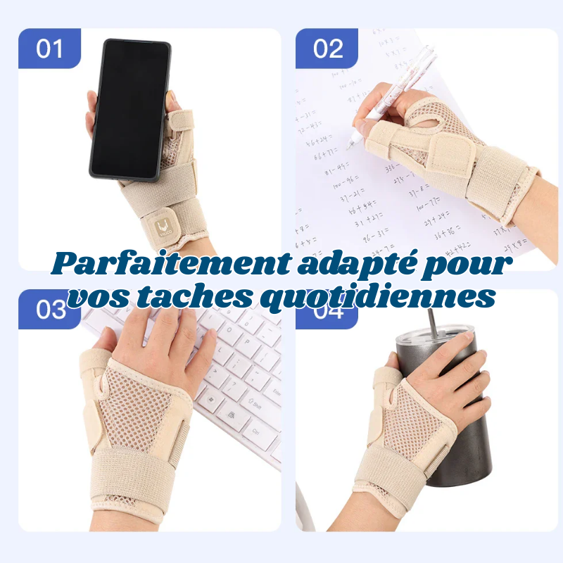 Attelle de Soutien pour Poignet et Pouce - Tendinite, Arthrite, Canal Carpien...