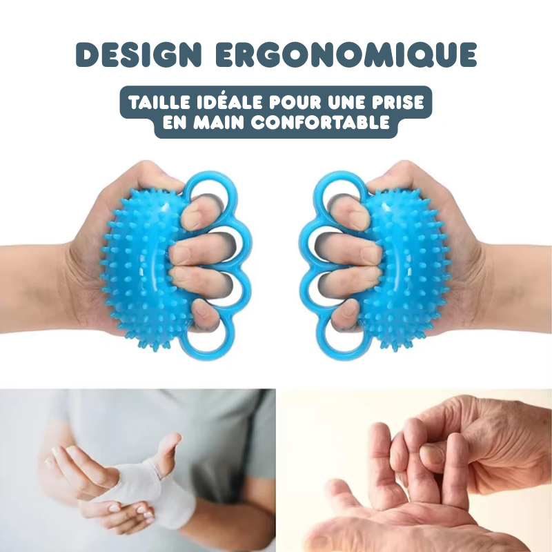 Balle Anti-Stress à Doigts Renforcement Poignet