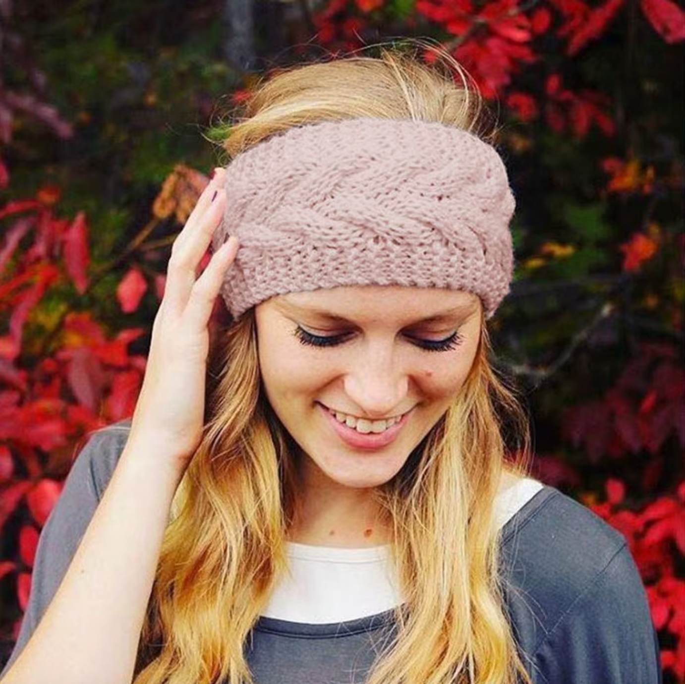 Bandeau KeepWarm Torsadé Doublure Fausse Fourrure Chaude