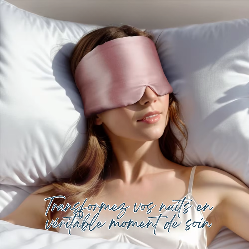 Bandeau de Sommeil XL en Soie de Mûrier Réglable