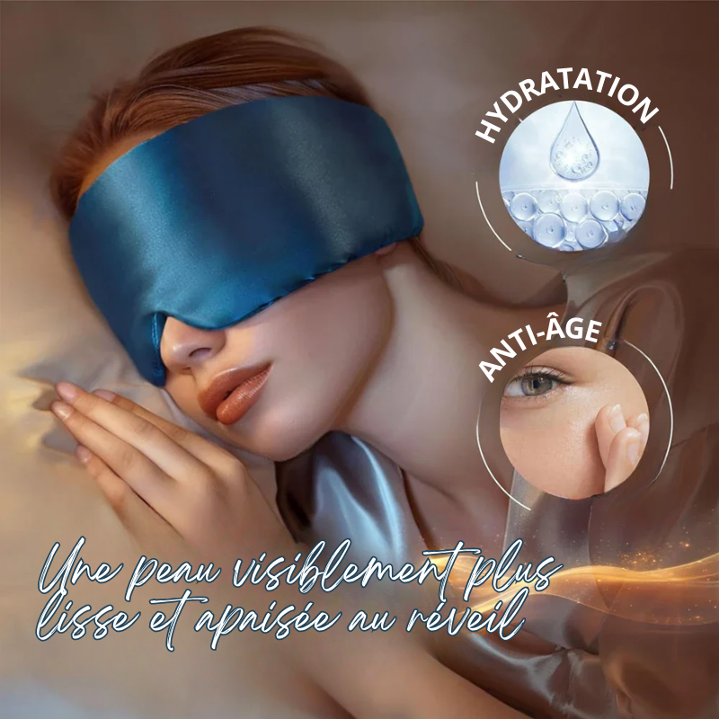Bandeau de Sommeil XL en Soie de Mûrier Réglable