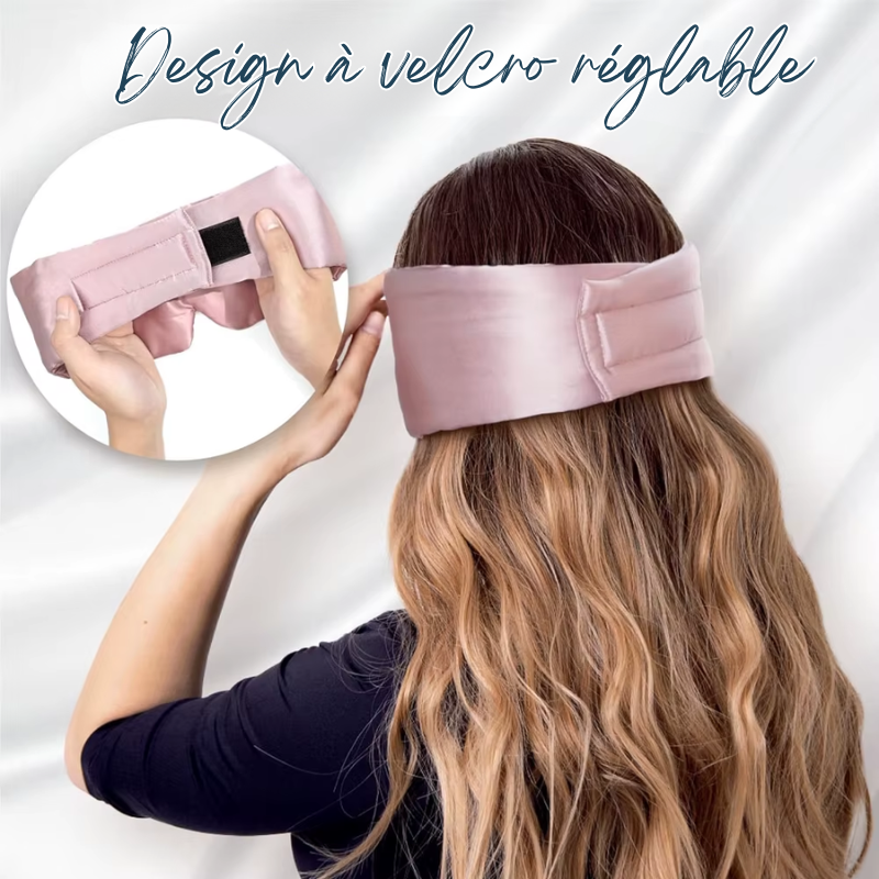 Bandeau de Sommeil XL en Soie de Mûrier Réglable