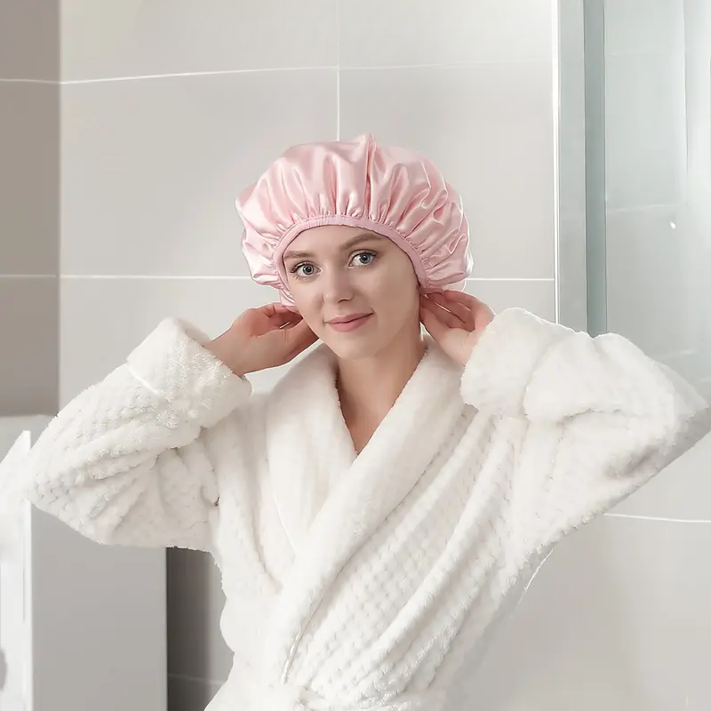 Bonnet de Douche Réutilisable Intérieur Microfibre