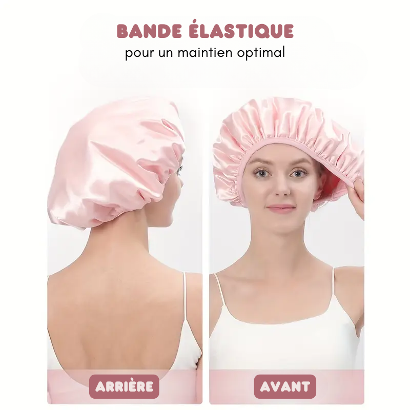 Bonnet de Douche Réutilisable Intérieur Microfibre