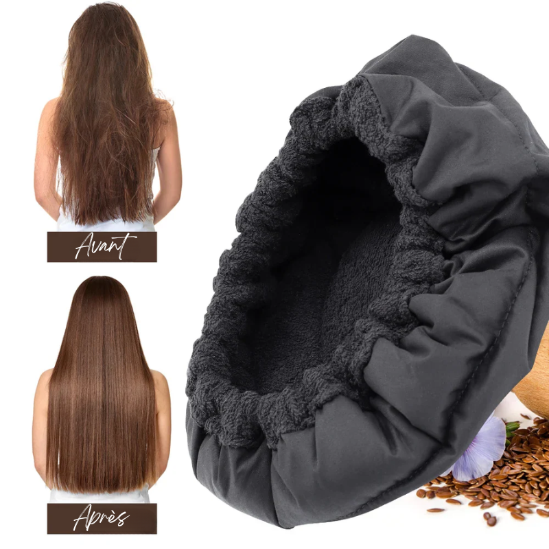 Bonnet de soin Capillaire Chauffant aux Graines de Lin