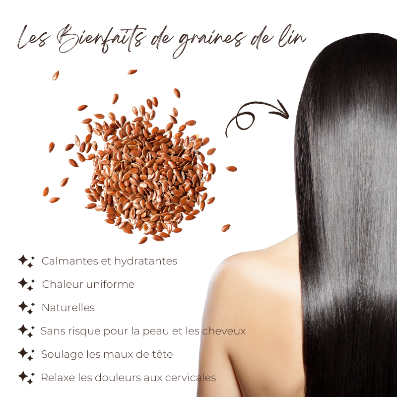 Bonnet de soin Capillaire Chauffant aux Graines de Lin