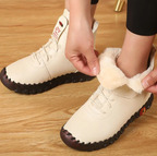 Bottines en SimiliCuir intérieur fourré - Faciles à enfiler