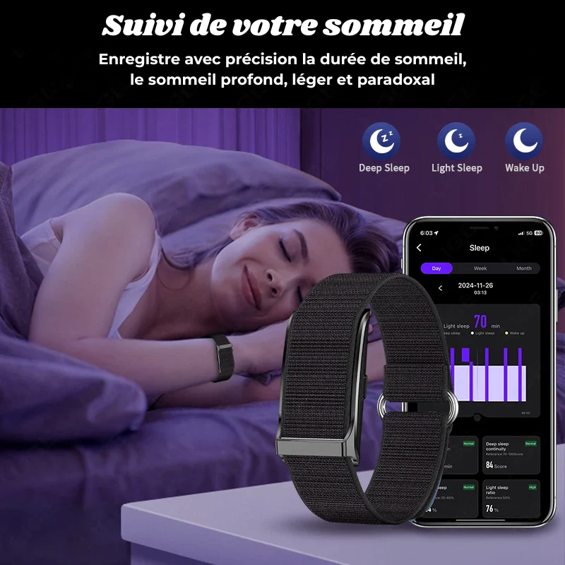 Bracelet Connecté Sans Écran pour votre Bien-être