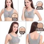 Brassière ajourée en 100% Coton respirant - Grandes Tailles