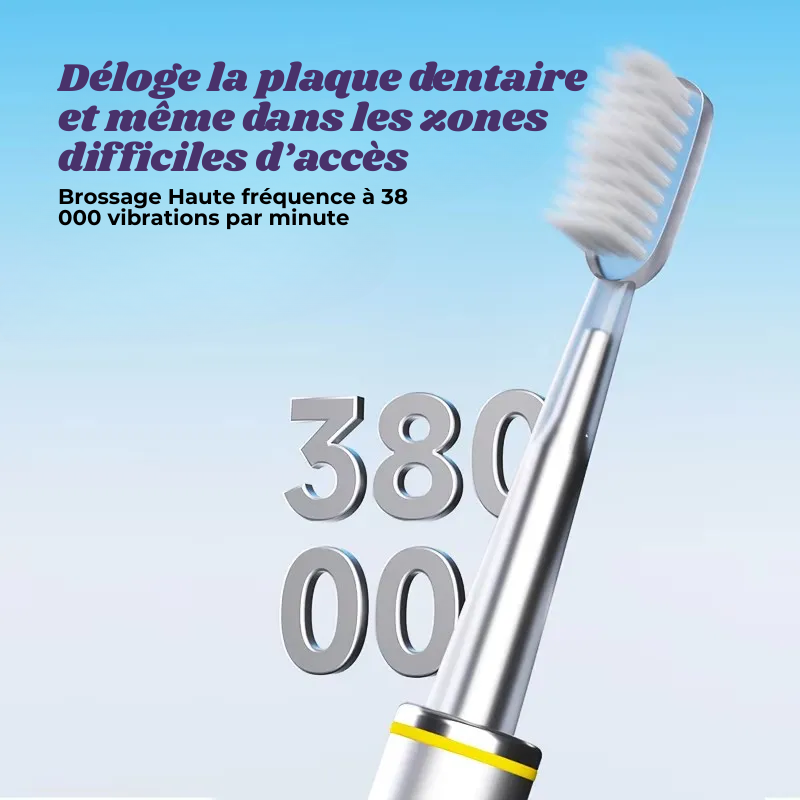 Brosse à Dents Électrique Fine – 4 Têtes Incluses