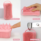 Brosse de douche exfoliante en silicone 2 en 1 Corps & Cheveux