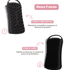 Brosse de douche exfoliante en silicone 2 en 1 Corps & Cheveux