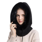 Cagoule capuche en fourrure - 2 en 1