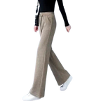 Pantalon en velours côtelé ample Femme - Intérieur Polaire