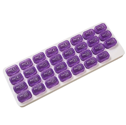 Grand Pilulier mensuel - 31 cases pour un mois