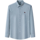 Chemise type Oxford en coton à manches longues pour homme