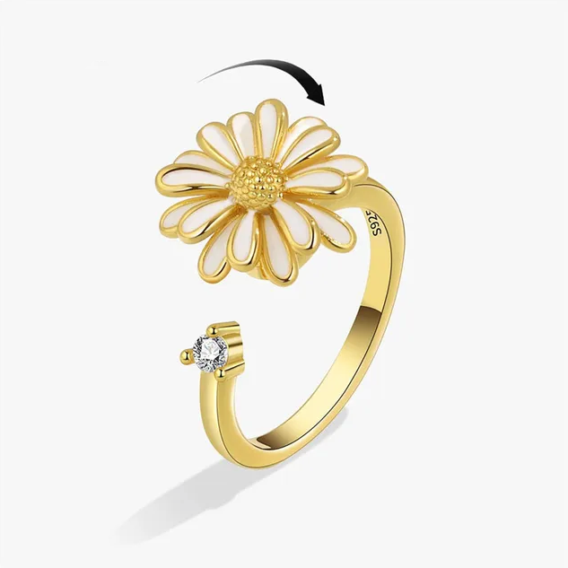Bague d'anxiété ajustable pour femme