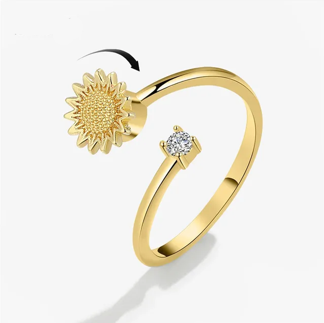 Bague d'anxiété ajustable pour femme