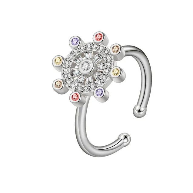 Bague d'anxiété ajustable pour femme