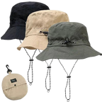 Chapeau de pêcheur à Cordon Pliable Anti-UV & Imperméable
