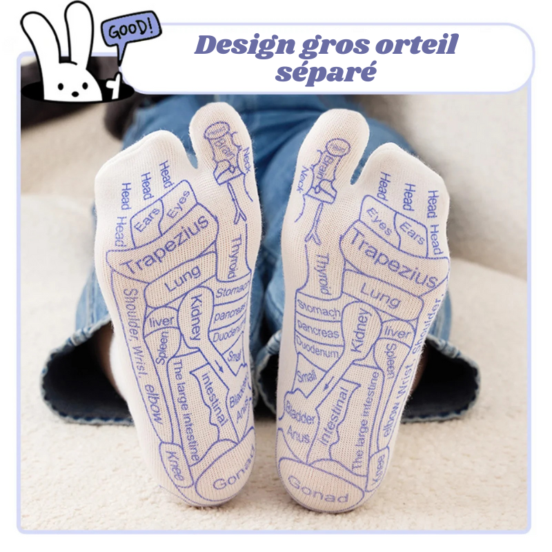 Chaussettes de Réflexologie Plantaire - Accessoires OFFERTS