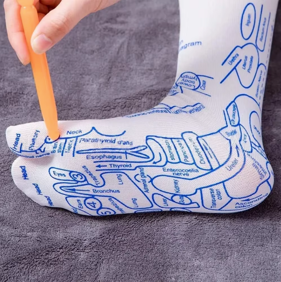 Chaussettes de Réflexologie Plantaire - Accessoires OFFERTS