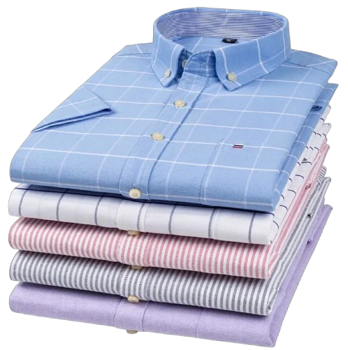 Chemises  à manches courtes pour hommes - 100% coton