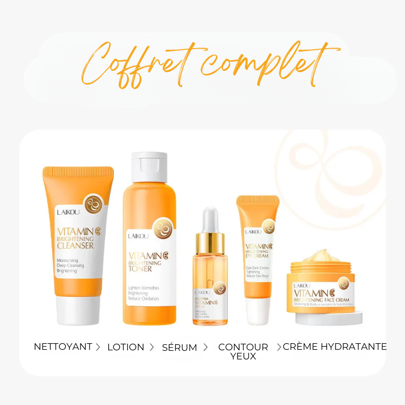Coffret Soin Complet 5PCS à la Vitamine C
