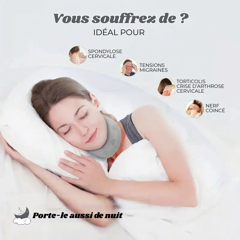 Collier Minerve Souple et Réglable pour Cervicales