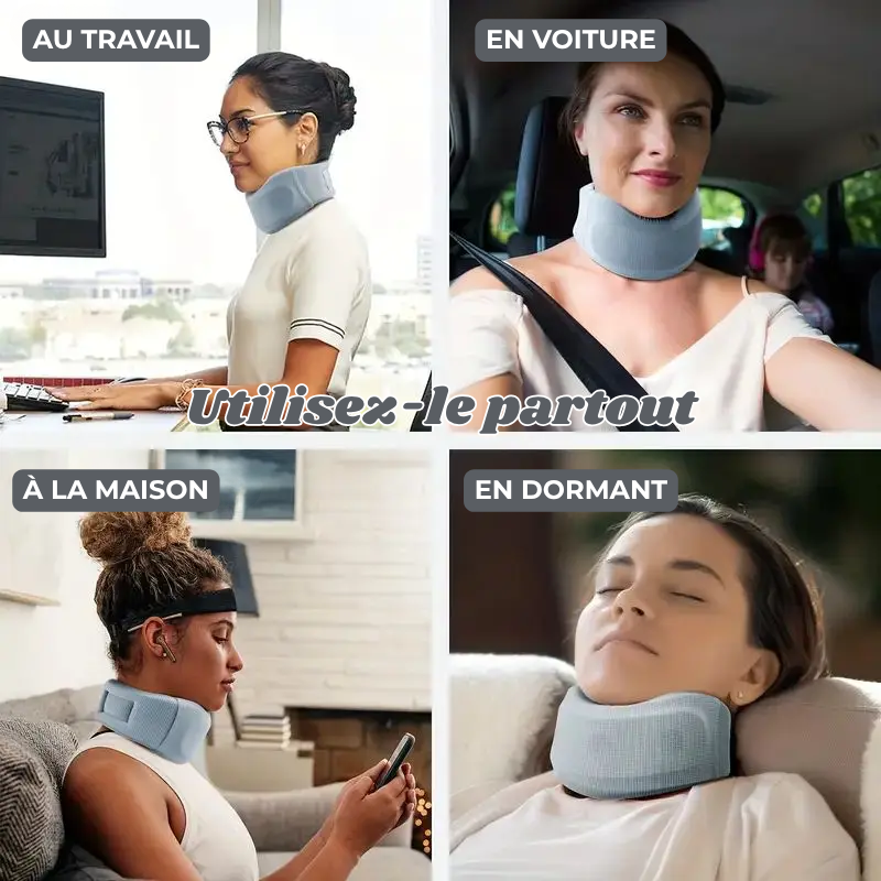 Collier Minerve Souple et Réglable pour Cervicales