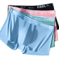 COOL - 4 Boxers Homme Ultra-Légers en Soie Glacée