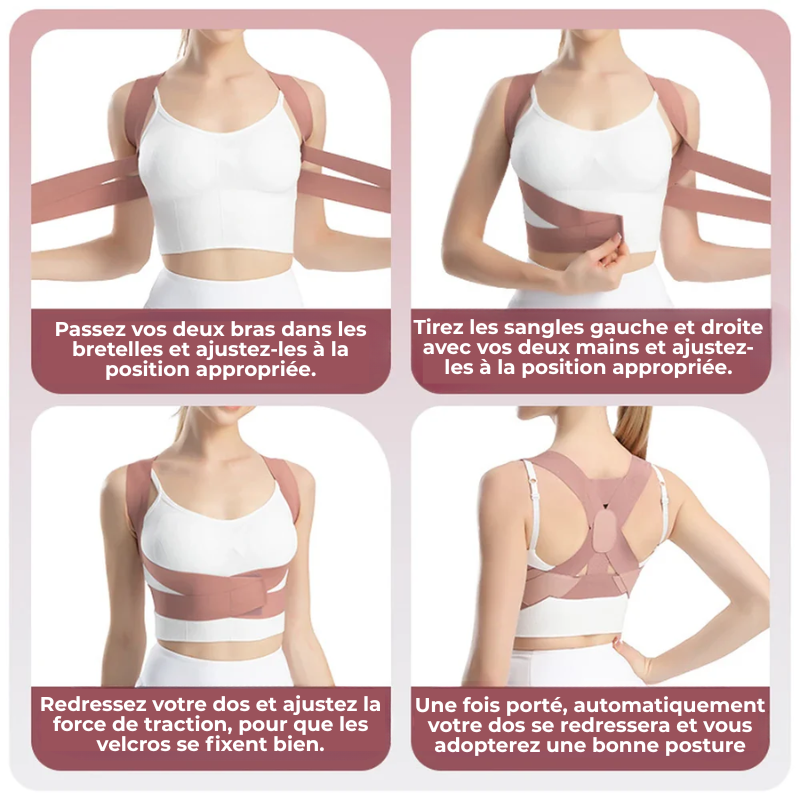 Correcteur de Posture - Soulage les douleurs & Soutien la Colonne