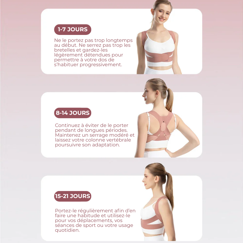 Correcteur de Posture - Soulage les douleurs & Soutien la Colonne