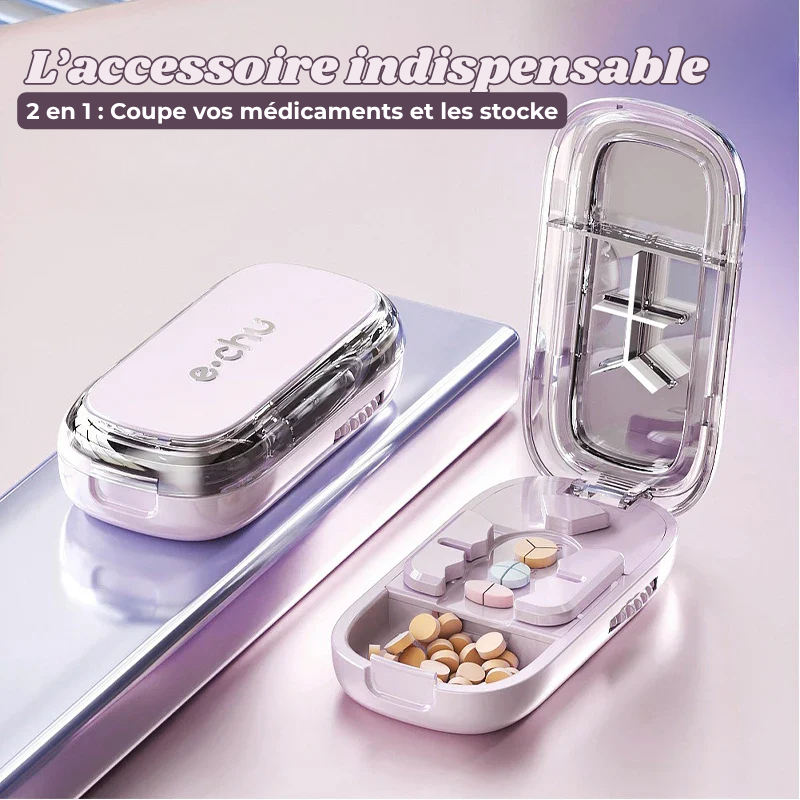 Coupe-Médicament 2/3/4 Parts Compact et Portable