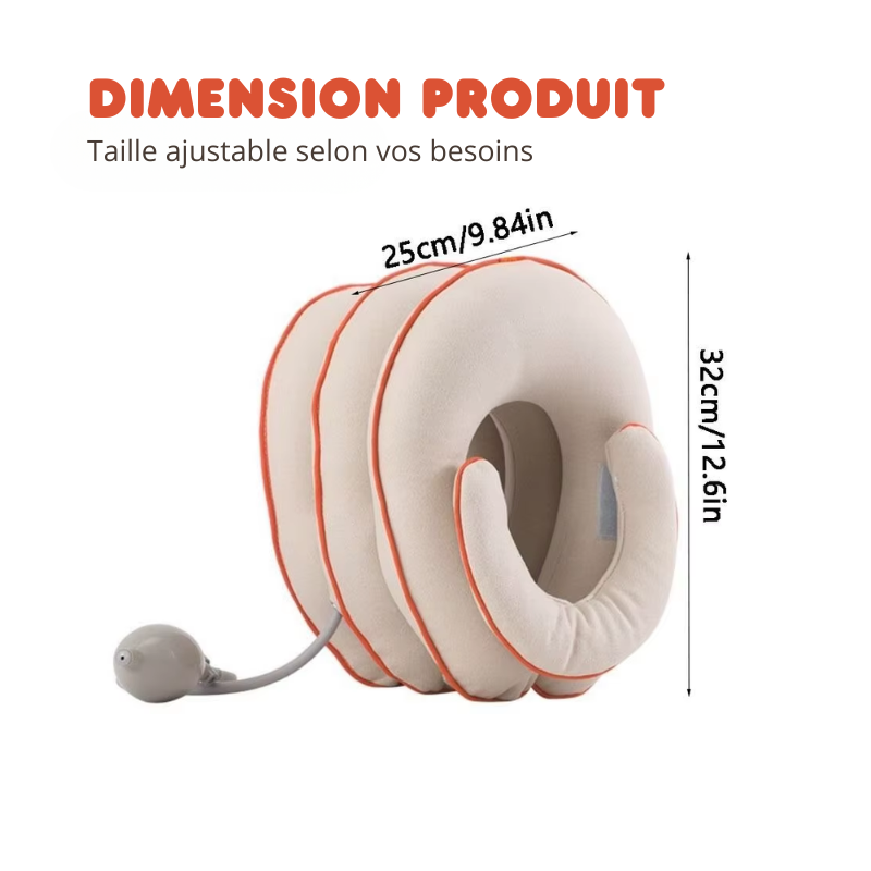 Coussin Cervical Gonflable pour Soulager les Douleurs