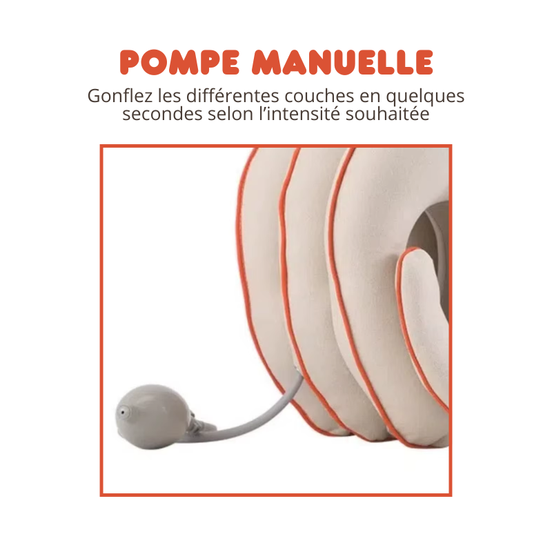 Coussin Cervical Gonflable pour Soulager les Douleurs