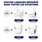 Coussin Lombaire à Mémoire – Soulage le Dos