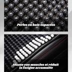 Coussin de Siège Ergonomique en Perles de bois – Anti-Transpiration