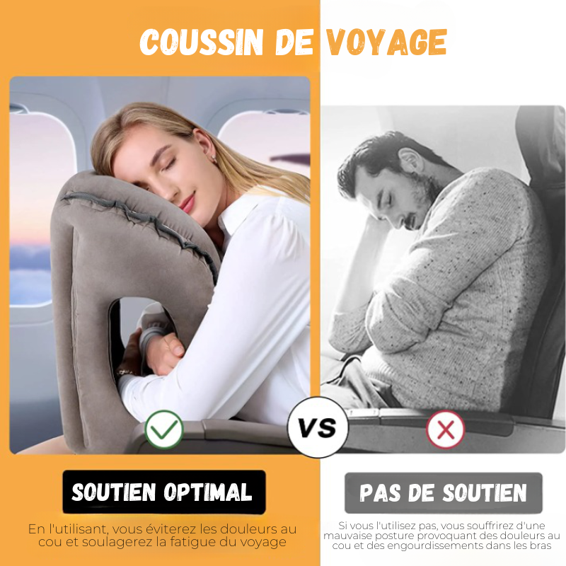 Coussin Auto, Oreiller De Voyage - Inflatable Luxury - Innovant