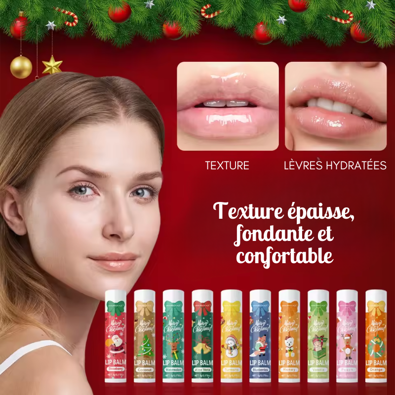 Coffret Idée Cadeau Noël - Crème pour les mains & Baume à lèvres 20PCS