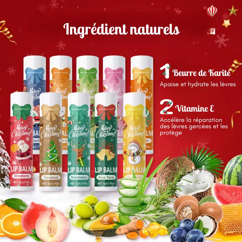 Coffret Idée Cadeau Noël - Crème pour les mains & Baume à lèvres 20PCS