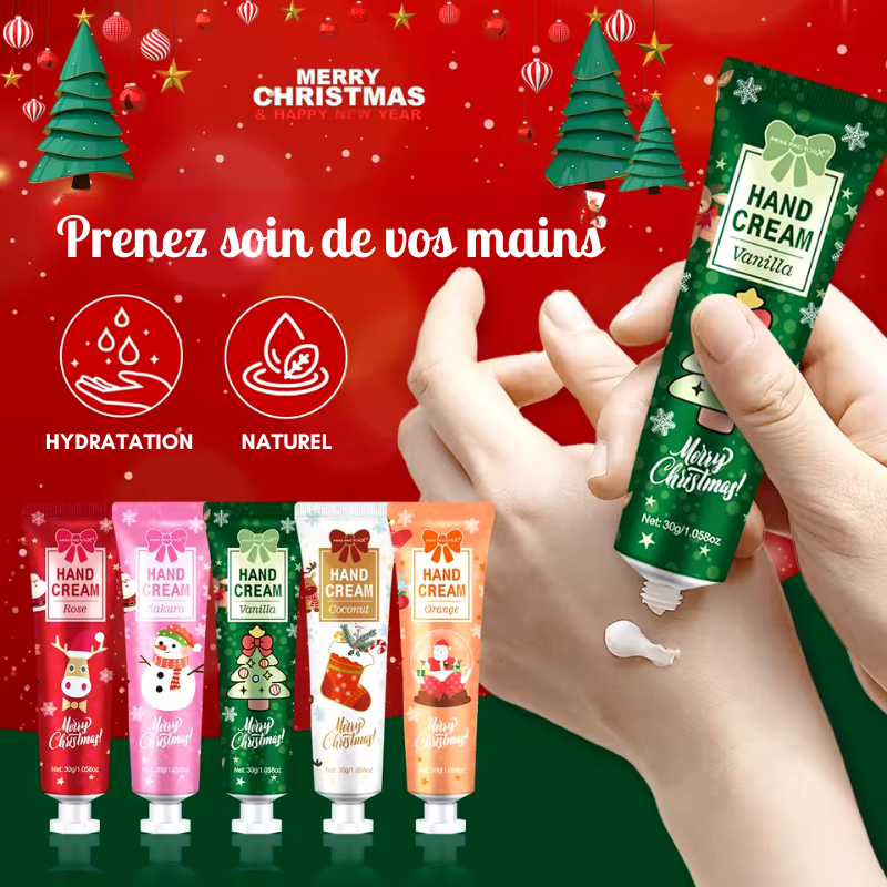 Coffret Idée Cadeau Noël - Crème pour les mains & Baume à lèvres 20PCS