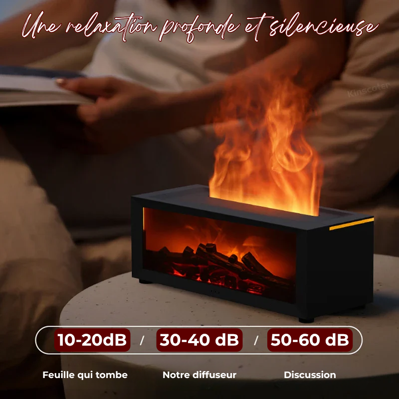 Diffuseur Mini Cheminée Cosy - 4 Huiles essentielles OFFERTES