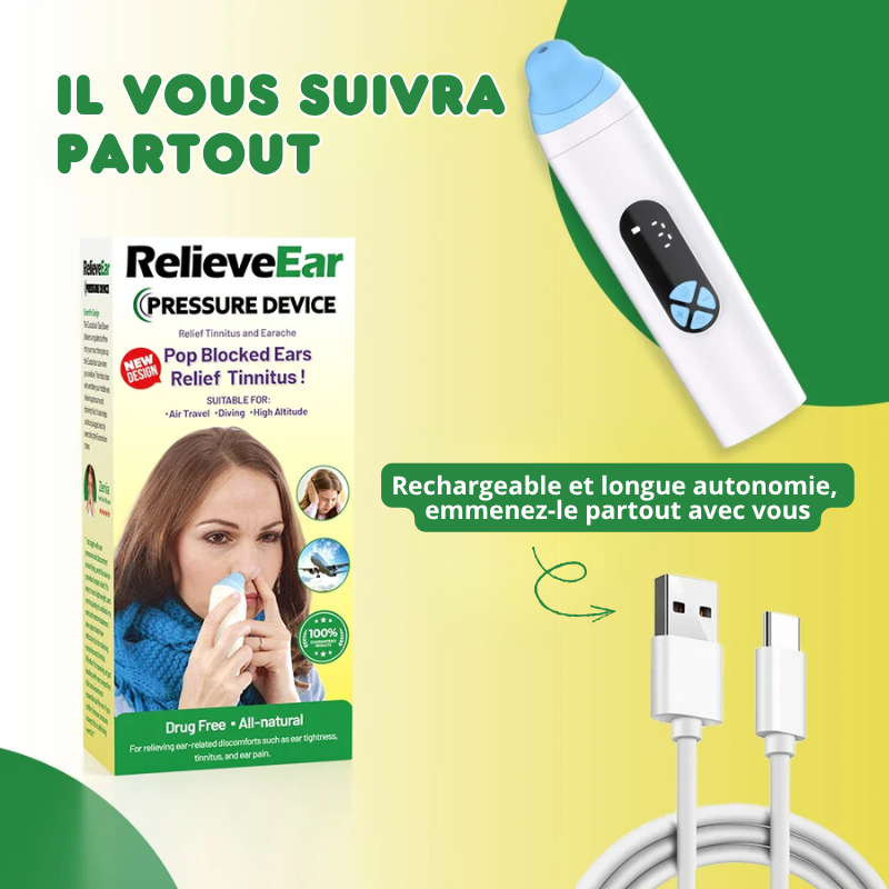 Dispositif Électrique Soulagement Pression et Acouphènes