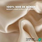 Drap Housse Luxueuse en Soie de Mûrier - 14 Tailles