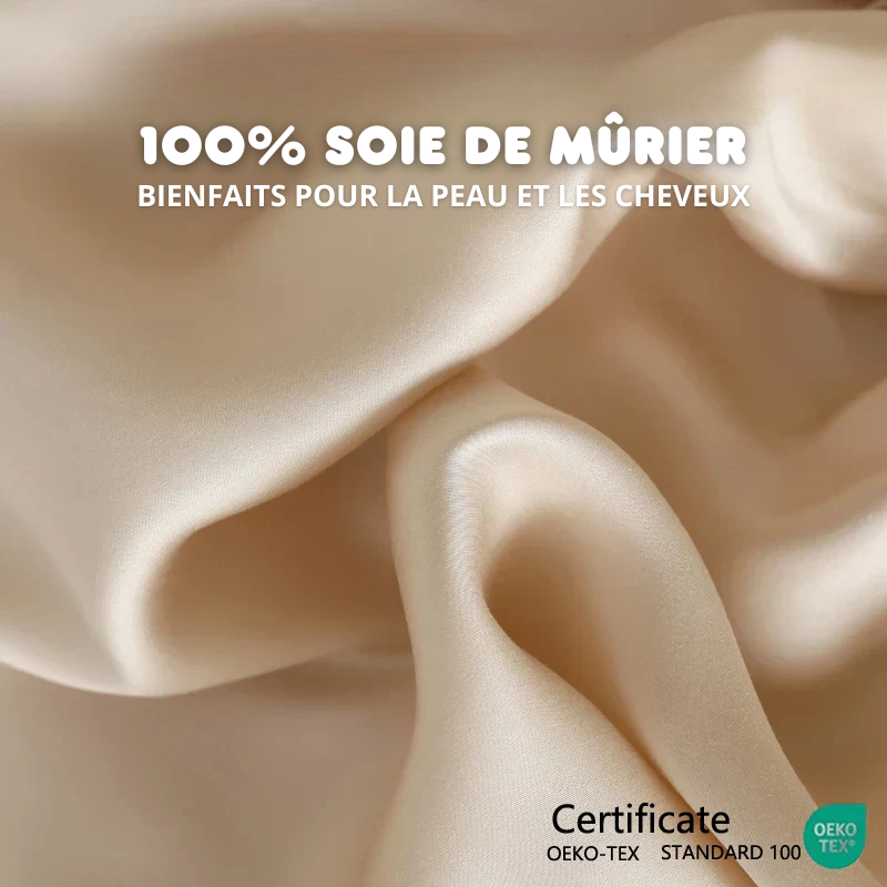 Drap Housse Luxueuse en Soie de Mûrier - 14 Tailles