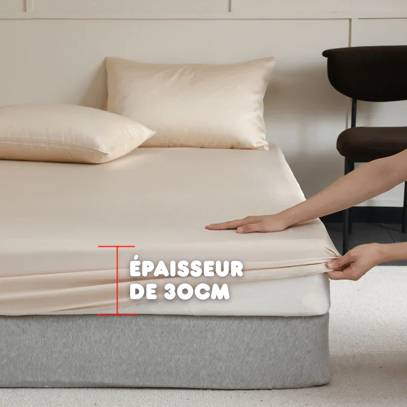 Drap Housse Luxueuse en Soie de Mûrier - 14 Tailles
